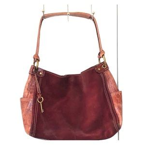 Fossil leather bag